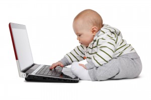 Baby med computer